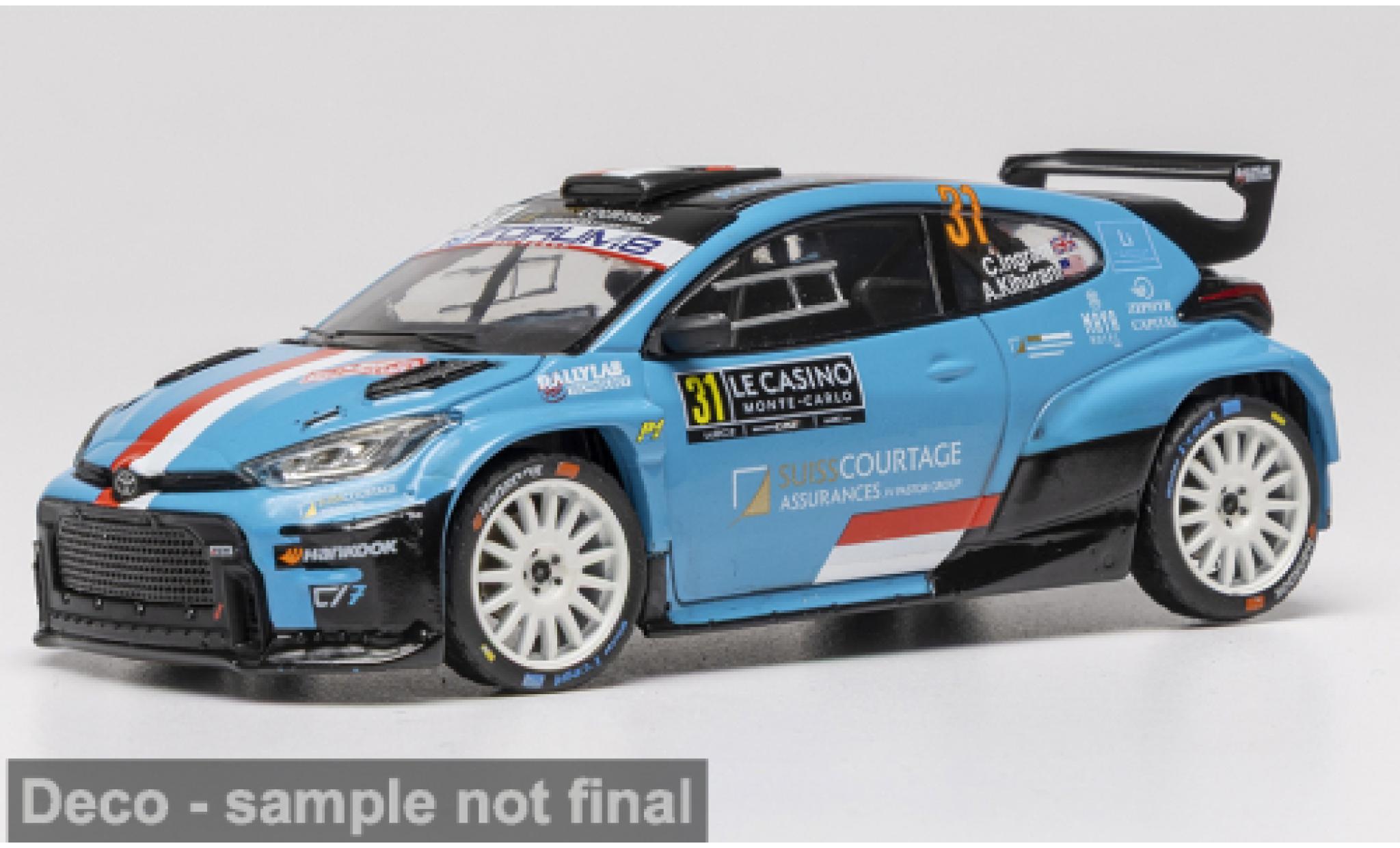 Toyota Yaris 1/43 IXO GR Rally2 Rallye Monte Carlo 2026 #31 C.Ingram/A.Kihurani 1:43 diecast model cars