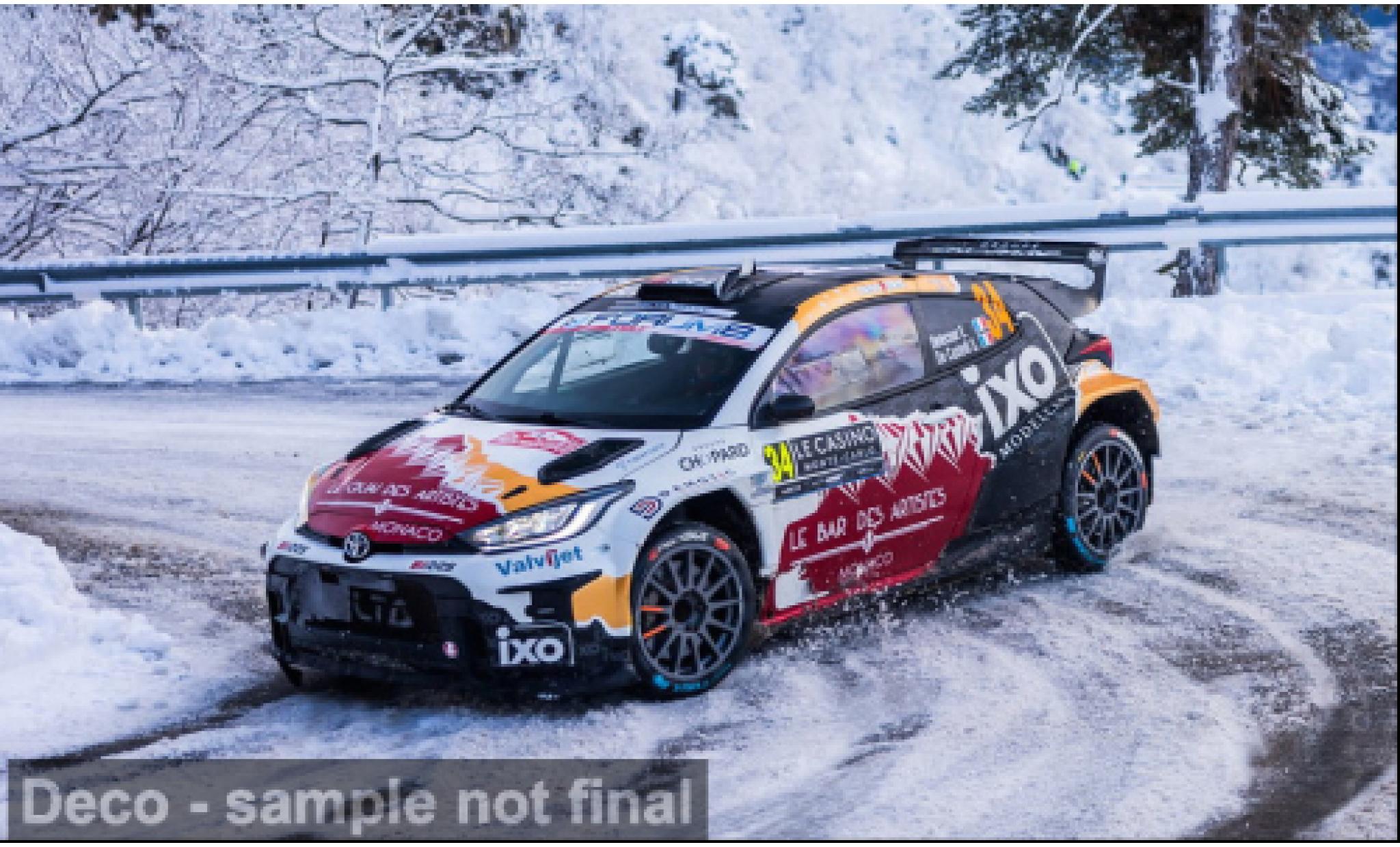 Toyota Yaris 1/18 IXO GR Rally2 Rallye Monte Carlo 2026 #34 E.Delecour/S.De Castelli 1:18 diecast model cars