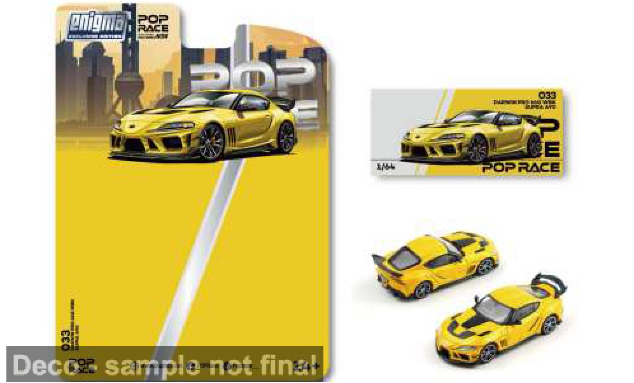 Toyota Supra 1/64 Pop Race A90 Darwin PRO gelb 1969 1:64 diecast model cars