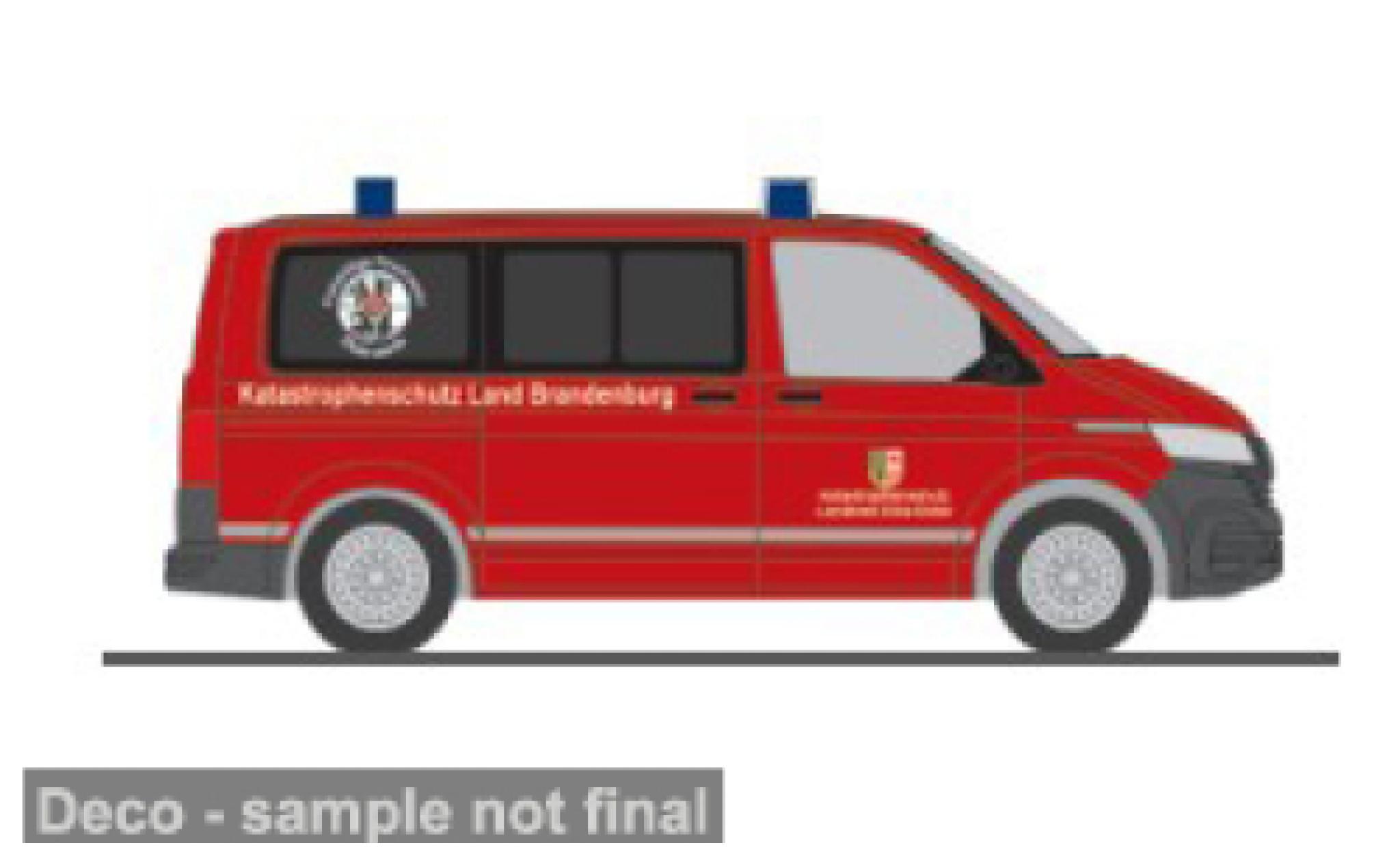 Volkswagen T6 1/87 Rietze Katastrophenschutz Elbe-Elster 1:87 diecast model cars