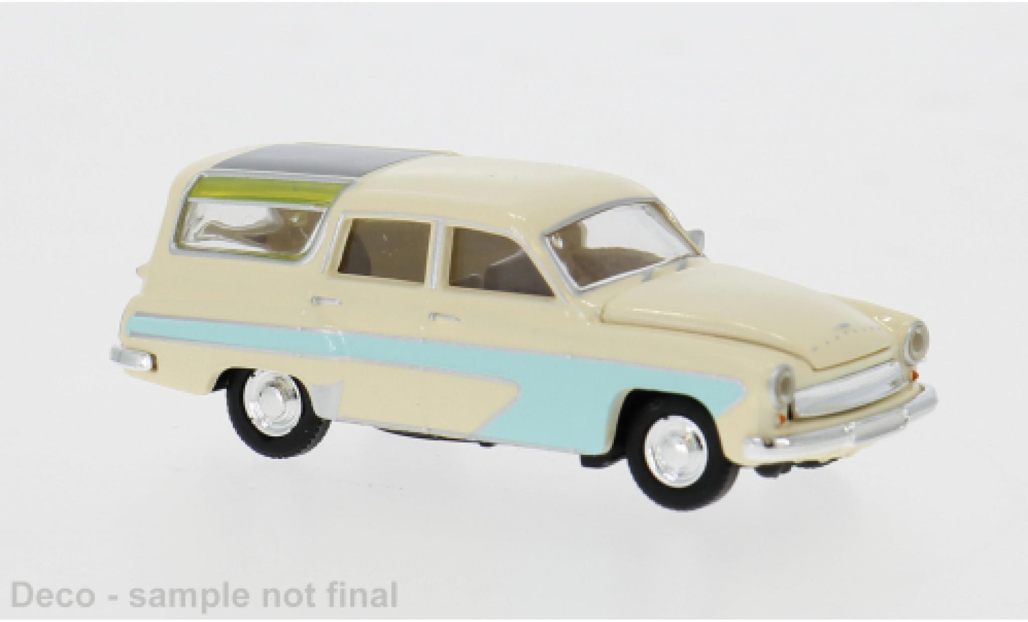 Wartburg 311 1/87 Brekina Camping beige/blau 1959 1:87 diecast model cars