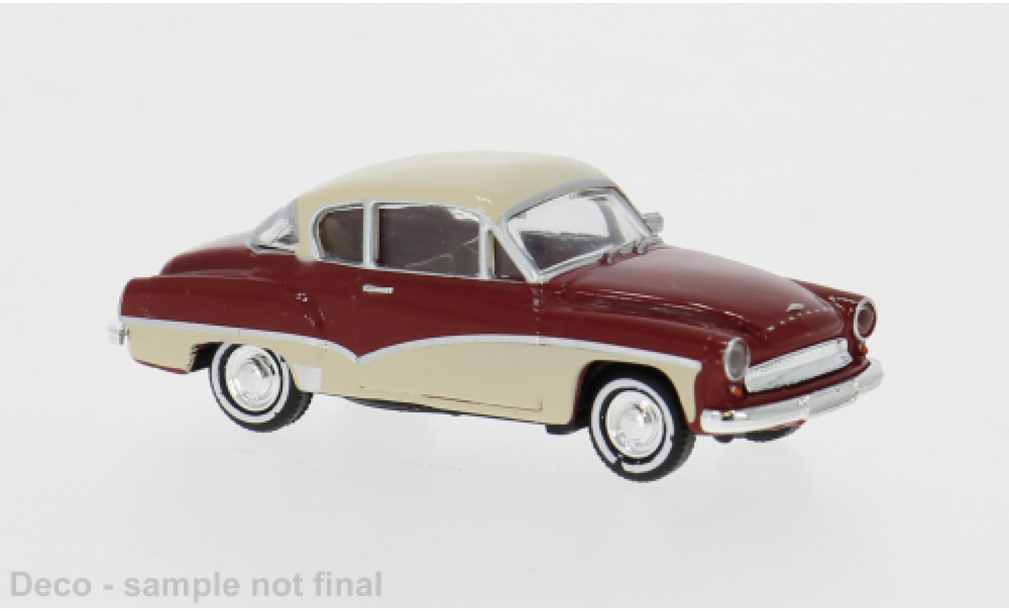 Wartburg 311 1/87 Brekina Coupe rot/beige 1959 1:87 diecast model cars
