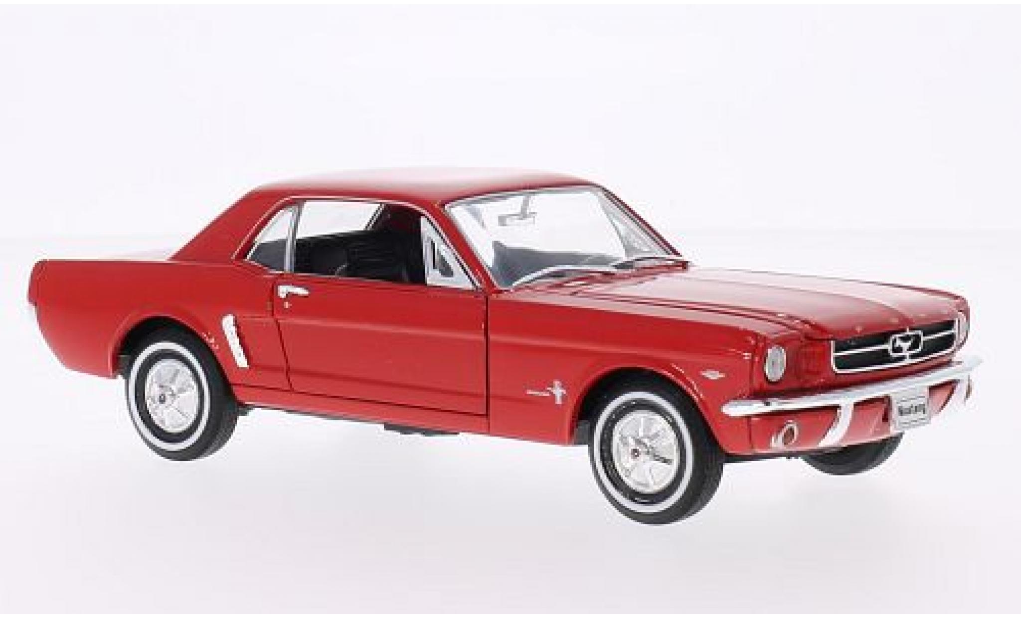 Ford Mustang 1/24 Welly Coupe rot 1964 1:24 diecast model cars