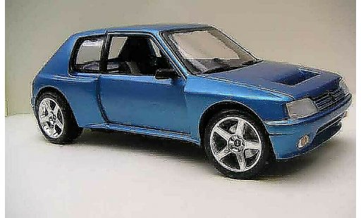 Peugeot 205 Turbo 16 1/18 Solido blue T16 diecast model cars