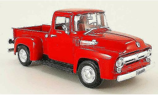 Ford F-100 Pickup 1/18 Welly 00 pick up red 1956 diecast model cars
