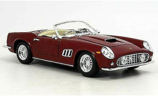 Ferrari 250 GT California 1/18 Hot Wheels red 1962 diecast model cars