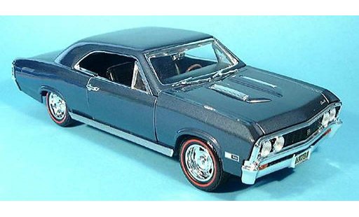 Chevrolet Chevelle SS 1/18 Motormax 1967 SS396 blue diecast model cars