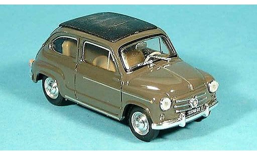 Fiat 600 D 1/43 Brumm closed brown 1960 diecast model cars