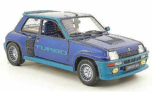Renault 5 Turbo 1/18 Universal Hobbies blue diecast model cars