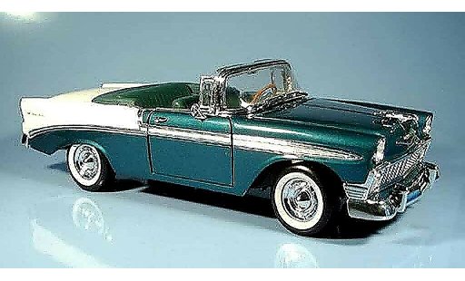 Chevrolet Bel Air Convertible 1/18 Yat Ming 1956 cabriolet with echten ledersitzen diecast model cars