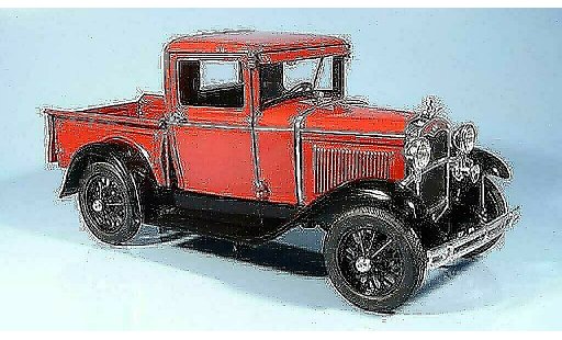 Ford Model A Pick Up 1/18 Signature red 1931 diecast model cars