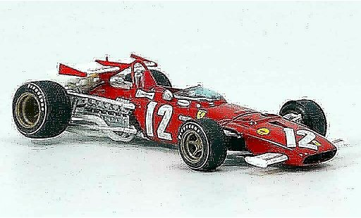 Ferrari 312 B 1/43 Brumm no.12 jacky ickx gp osterreich 1970 diecast model cars