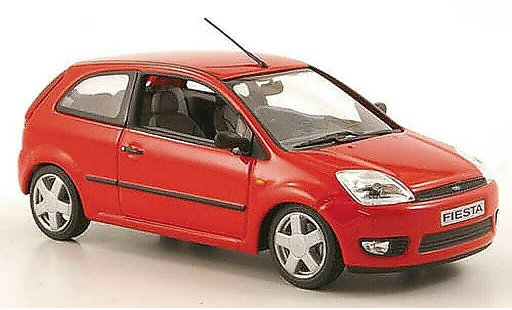 Ford Fiesta MKIV 1/43 Minichamps red 3-portes diecast model cars