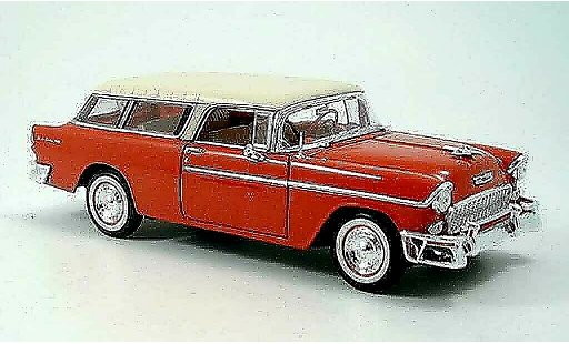 Chevrolet Nomad Station Wagon 1/18 Maisto red white 1955 diecast model cars