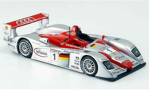 Audi R8 LMP course 1/43 IXO 2002 Biela Kris winner diecast model cars