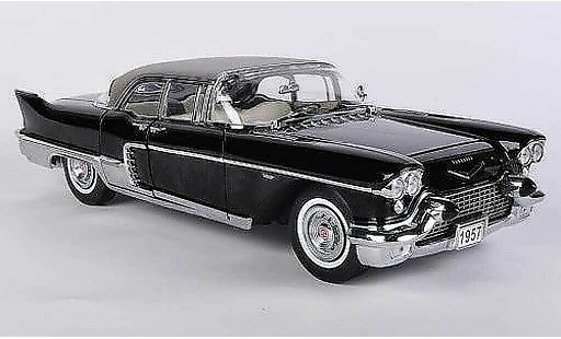 Cadillac Brougham Sedan 1/18 Sun Star black 1957 diecast model cars