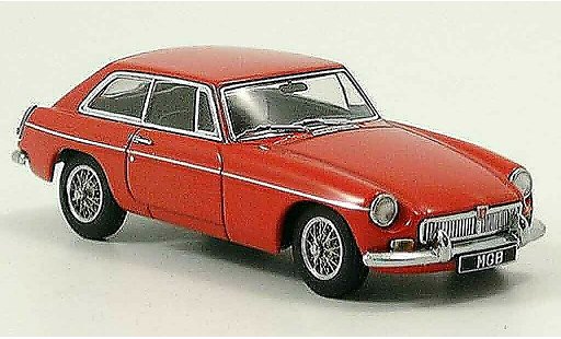 MG B GT 1/43 Autoart Coupe MK II red 1969 diecast model cars
