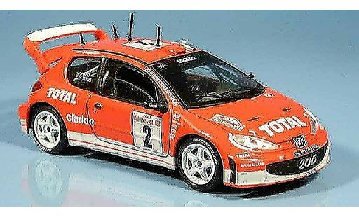 Peugeot 206 WRC 1/43 Solido reid burns no. 2 2003 diecast model cars