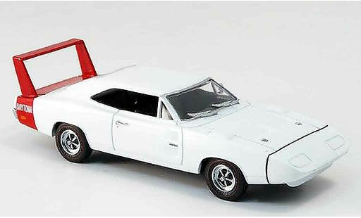 Dodge Charger 1969 1/43 Eagle Daytona white avec rotem Heckspoiler diecast model cars