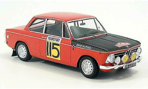 Bmw 2002 ti 1/43 Trofeu Monte Carlo Slotemaker-Geest 1969 diecast model cars