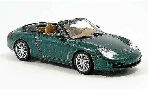 Porsche 911 Cabriolet 1/43 Minichamps Convertible green 2001 diecast model cars