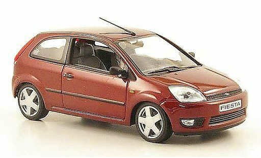 Ford Fiesta MKIV 1/43 Minichamps met. red diecast model cars