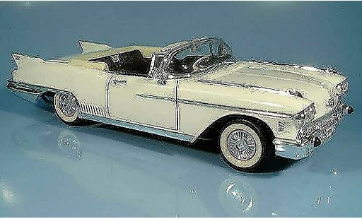 Cadillac Eldorado Biarritz 1/18 Yat Ming white 1958 diecast model cars