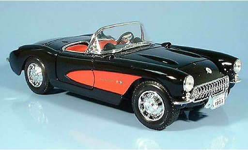 Chevrolet Corvette Convertible 1/18 Yat Ming C1 black 1957 diecast model cars