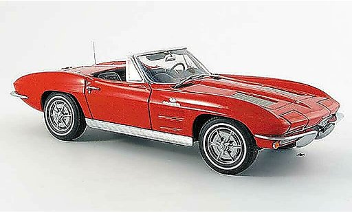 Chevrolet Corvette Convertible 1/18 Autoart C2 red 1963 diecast model cars