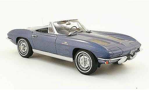 Chevrolet Corvette Coupe 1/18 Autoart C2 blue 1963 diecast model cars