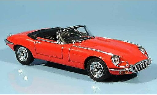 Jaguar E-Type Cabriolet 1/43 Autoart serie iii v12 red diecast model cars