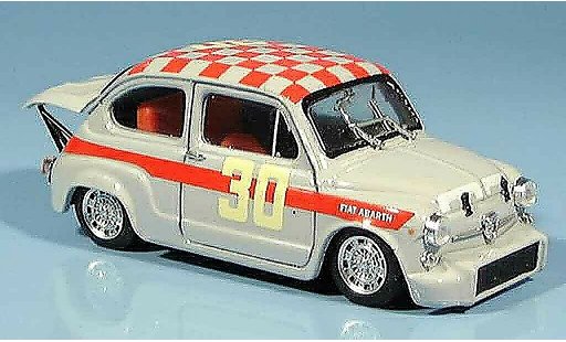 Fiat 600 Abarth 1/43 Brumm 1000 No.30 Baghetti winner Monza 1966 diecast model cars
