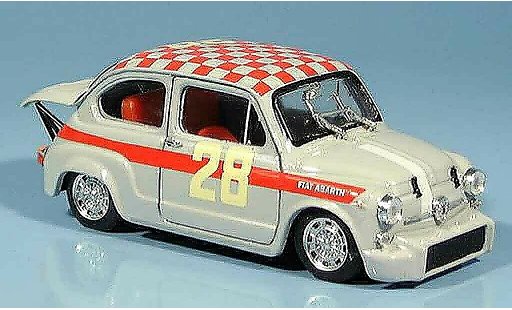 Fiat 600 Abarth 1/43 Brumm 1000 No.28 Steinmetz Dritter Monza 1966 diecast model cars