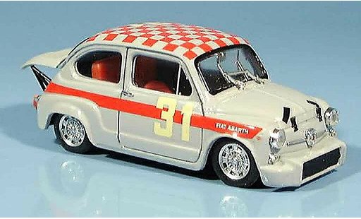 Fiat 600 Abarth 1/43 Brumm 1000 No.31 Cella Monza 1966 diecast model cars
