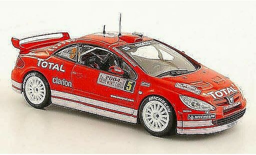 Peugeot 307 WRC 1/43 Norev No.5 Total Gronholm / Rautiainen Rally Monte Carlo 2004 diecast model cars