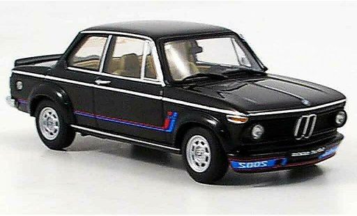 Bmw 2002 Turbo 1/43 Autoart black 1973 diecast model cars
