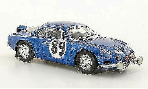 Alpine A110 1600 s 1/43 Trofeu No.89 Vinatier / Jacob Rally Monte Carlo 1968 diecast model cars