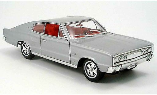 Dodge Charger 1966 1/18 Yat Ming grey diecast model cars
