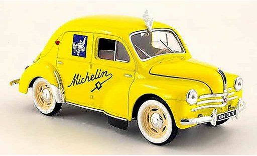 Renault 4CV Base 1/18 Solido michelin 1954 diecast model cars