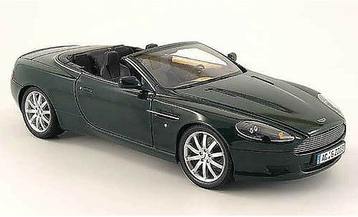 Aston Martin DB9 volante 1/18 Minichamps green diecast model cars