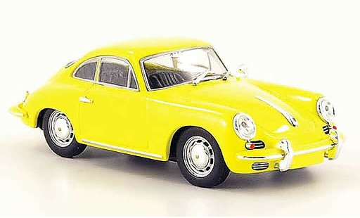 Porsche 356 C C 1/43 Minichamps 1965 C Coupe yellow diecast model cars