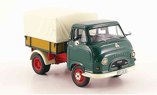 Hanomag Kurier Pritsche 1/43 Schuco green Enser flatbed Plane diecast model cars