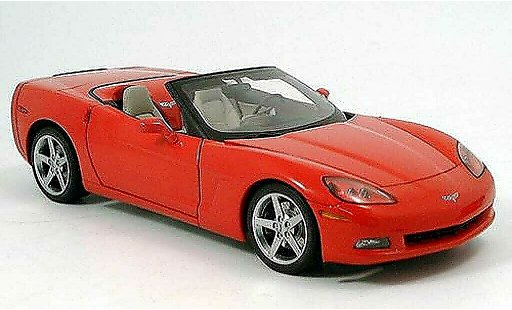 Chevrolet Corvette Convertible 1/18 Autoart C6 (c6) red diecast model cars