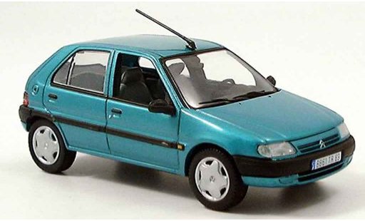 Citroen Saxo Berline 1/43 Norev green 5 turer 1996 diecast model cars
