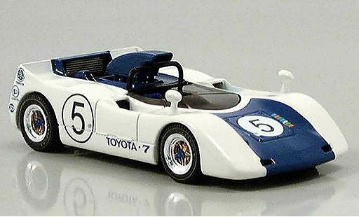 Toyota 7 GP 1969 1/43 Ebbro japan no. 5 white blue diecast model cars