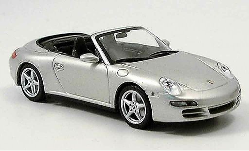 Porsche 911 4S 1/43 Minichamps Convertible Carrera grey metallisee 2005 diecast model cars