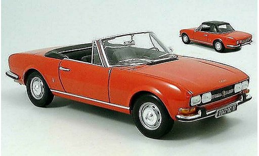 Peugeot 504 Cabriolet 1/18 Norev Convertible red 1971 diecast model cars