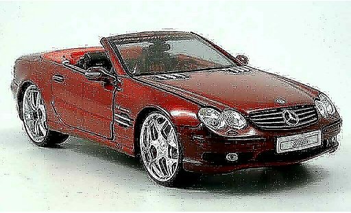 Mercedes C AMG 1/18 Maisto 55 cabrio red tuningcar playerz diecast model cars