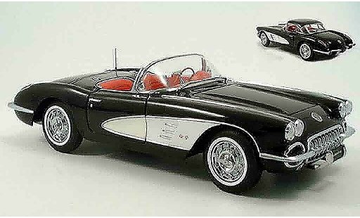 Chevrolet Corvette Convertible 1/18 Autoart C1 black 1959 diecast model cars