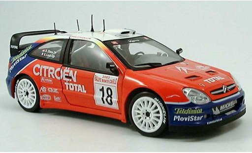 Citroen Xsara WRC 2003 1/43 Sun Star No.18 Total Rally Monte Carlo S.Loeb/D.Elena diecast model cars